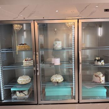 Crumbles Patisserie - Cake fridge display - Desserts Near Me - Glendale, California