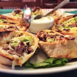 Treviso - Rótula - massa de pizza filé alho poro e cream cheese