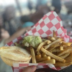 Old Tony's - I only ate 10 of those french fries and squeezed out as much oil as possible