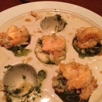 Seasons 52 - Lump Crab, Roasted Shrimp and Spinach Stuffed Mushrooms - New American Near Me - Cincinnati, Ohio Seasons 52 - Lump Crab, Roasted Shrimp and Spinach Stuffed Mushrooms - New American Near Me - Cincinnati, Ohio