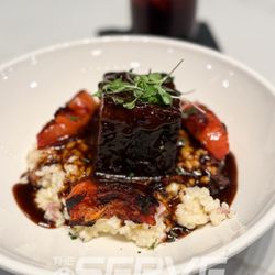 The Serve - Short Rib Risotto: braised beef short rib with onions, tomato, prosciutto, and pancetta, over parmesan risotto