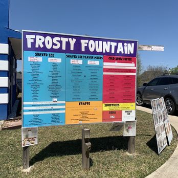 Frosty Fountain - Menu - Shaved Ice Near Me - Lumberton, Texas