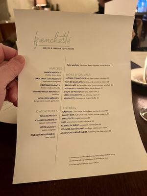 Menu photo 4 Frenchette New York, NY
