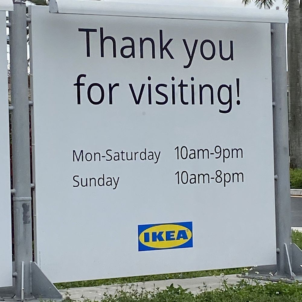 IKEA - Furniture Stores Near Me - Sunrise, Florida