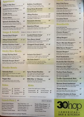 Menu photo 1 30hop Merriam, KS
