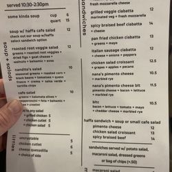 Incorrigible Cafe - Menu