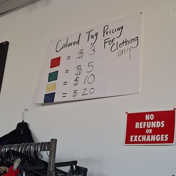This and That Thrift Store - Color tag guide - Thrift Stores Near Me - Moreno Valley, California This and That Thrift Store - Color tag guide - Thrift Stores Near Me - Moreno Valley, California