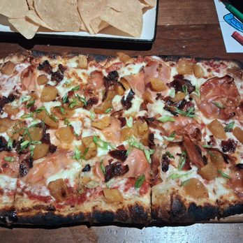 Tommy's Tavern and Tap - Prosciutto Pineapple Flatbread - American Near Me - Sea Bright, New Jersey Tommy's Tavern and Tap - Prosciutto Pineapple Flatbread - American Near Me - Sea Bright, New Jersey