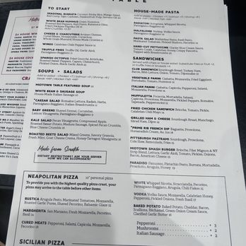 Midtown Table - Menu-lunch - Italian Near Me - Jacksonville, Florida