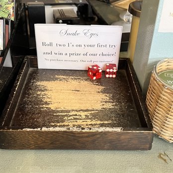 Candle Delirium - Roll the dice and get a free gift if you roll two 1's on your first try! - Candle Stores Near Me - West Hollywood, California