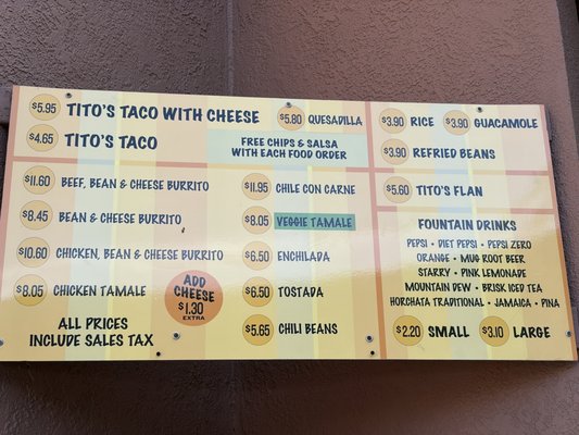 Menu photo 2 Tito's Tacos Culver City, CA Menu photo 2 Tito's Tacos Culver City, CA