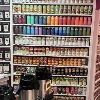 The Brown Bag Gourmet - One of the walls of tea selections - Coffee & Tea Near Me - Dallas, Texas The Brown Bag Gourmet - One of the walls of tea selections - Coffee & Tea Near Me - Dallas, Texas