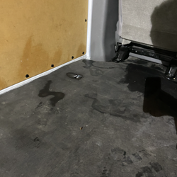 Thrifty Car Rental - Filthy back of van given by Sadny at Hertz/Thrifty. Cockroaches in back.