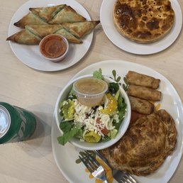 Beef Fitchi + Chicken Samsa Combo + Spanakopita Beef Fitchi + Chicken Samsa Combo + Spanakopita