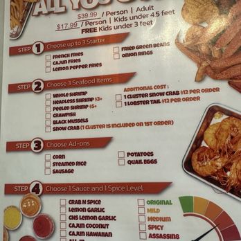 Crab N Spice - Menu - Seafood Near Me - Carson, California