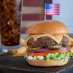 Shoney's - Our All-American Burger is a Shoney's® Classic served with American cheese.