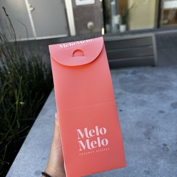 MeloMelo Coconut Dessert - Box it came with - Desserts Near Me - San Diego, California MeloMelo Coconut Dessert - Box it came with - Desserts Near Me - San Diego, California
