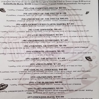Galaxy B&G - Menu - Burgers Near Me - Killeen, Texas Galaxy B&G - Menu - Burgers Near Me - Killeen, Texas