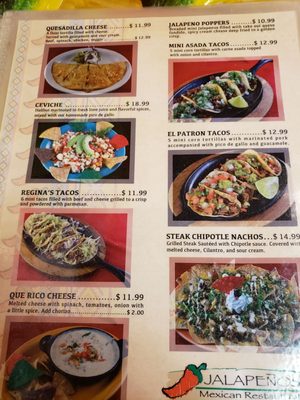 Menu photo 4 Jalapeno's Eagle River, AK
