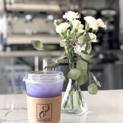Cafe Pruvia - Iced Taro Milk Tea