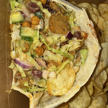 The Artist's Palette - Plant-based Gyro - so good and super filling! - American Near Me - Lake Buena Vista, Florida The Artist's Palette - Plant-based Gyro - so good and super filling! - American Near Me - Lake Buena Vista, Florida