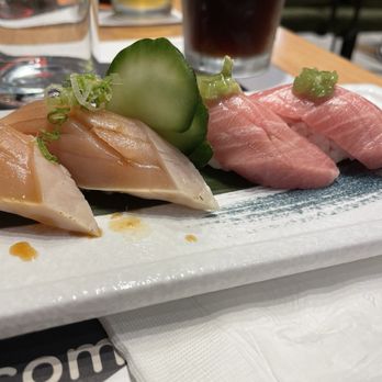 Cavi Sushi - Toro Nigiri and Albacore Nigiri - Sushi Bars Near Me - Glendale, California Cavi Sushi - Toro Nigiri and Albacore Nigiri - Sushi Bars Near Me - Glendale, California