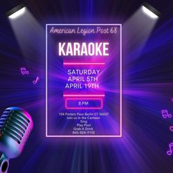 American Legion Post 68 - Join us for Karaoke every other Saturday