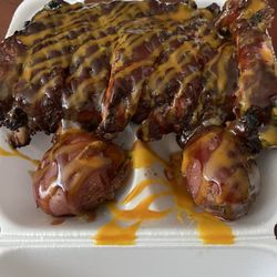 Graham Boy's BBQ - Ribs and potatoes