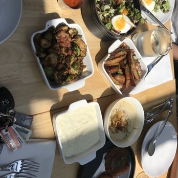 American Beech - Goat cheese grits, potato leek soup, spaghetti squash latke, truffle potato, Cobb salad - Hotels Near Me - Greenport, New York