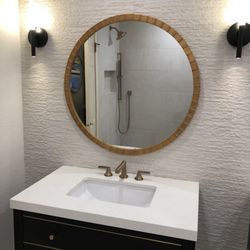 Guest Bathroom Remodel - Purestone Bianco Textured