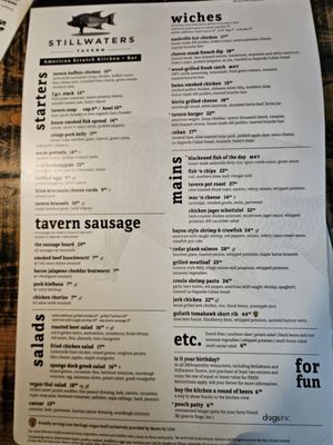Menu photo 1 Stillwaters Tavern - St. Petersburg St Petersburg, FL Menu photo 1 Stillwaters Tavern - St. Petersburg St Petersburg, FL