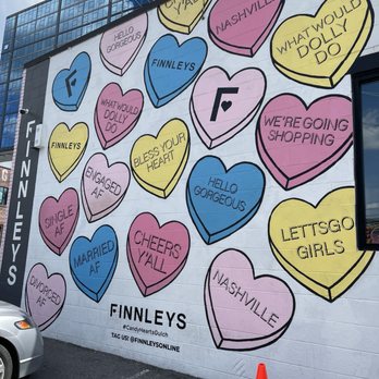 Candy Hearts Gulch Mural - Public Art Near Me - Nashville, Tennessee Candy Hearts Gulch Mural - Public Art Near Me - Nashville, Tennessee