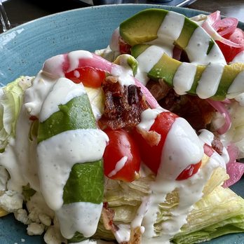 Southern Social - Full size wedge salad (good but light on delicious buttermilk dressing and needs more toppings like bacon and pickled onions (yum)! - Southern Near Me - Eagan, Minnesota
