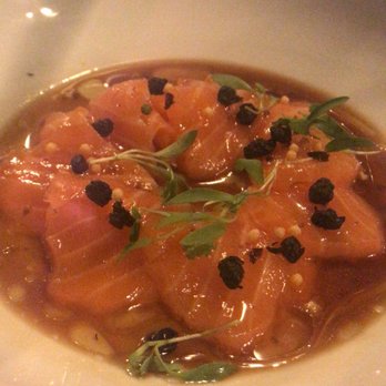 Tiga - Scottish salmon with black truffle - Sushi Bars Near Me - Port Washington, New York Tiga - Scottish salmon with black truffle - Sushi Bars Near Me - Port Washington, New York