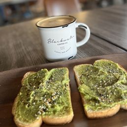Avacado Toast. Latte.
