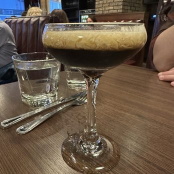 Kitchen and Rail - Espresso martini- Very vodka forward, I didn't not care for this - Supper Clubs Near Me - Golden Valley, Minnesota