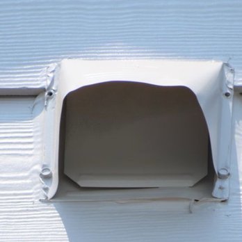JP Exteriors - Bathroom exhaust vent cover painted shut, this is picture taken with the fan on. - Roofing Near Me - Austin, Texas