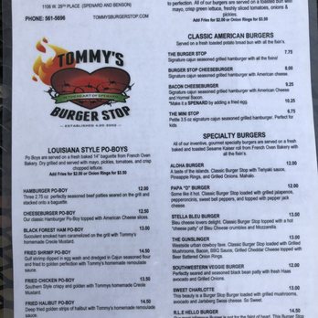 Tommy's Burger Stop - Menu - Burgers Near Me - Anchorage, Alaska Tommy's Burger Stop - Menu - Burgers Near Me - Anchorage, Alaska