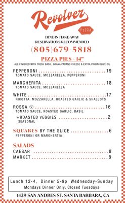 Menu photo 3 Revolver Santa Barbara, CA Menu photo 3 Revolver Santa Barbara, CA