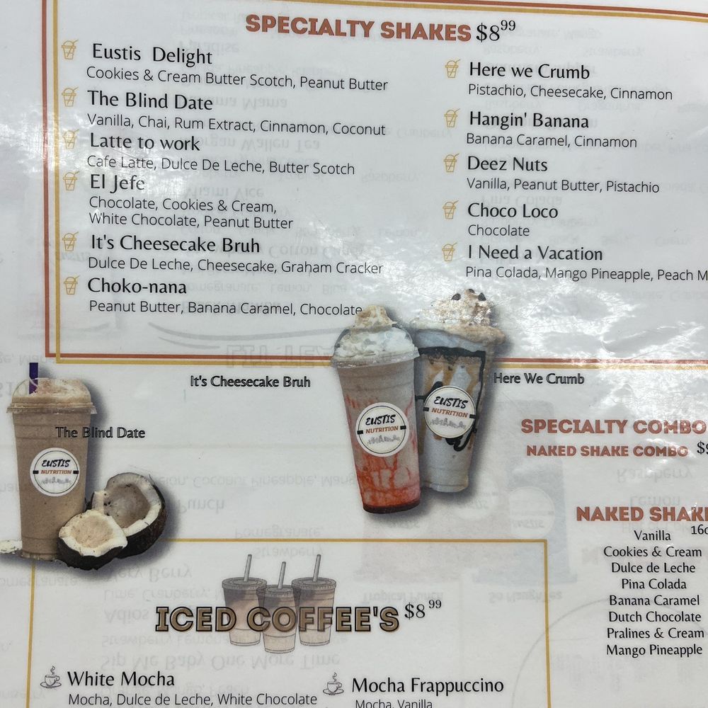 Eustis Nutrition - Shake menu - Coffee & Tea Near Me - Eustis, Florida Eustis Nutrition - Shake menu - Coffee & Tea Near Me - Eustis, Florida
