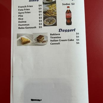 Danny’s Greek Cafe - Menu - Greek Near Me - Fort Worth, Texas