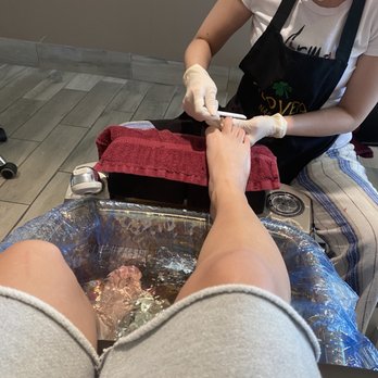 Clover Nail Spa - During pedicure lady was so kind and massage and everything was amazing! - Nail Salons Near Me - Chesapeake, Virginia