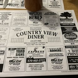 Country View Diner - Placemats