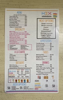 Menu photo 4 Mex Avenue Wauwatosa, WI Menu photo 4 Mex Avenue Wauwatosa, WI