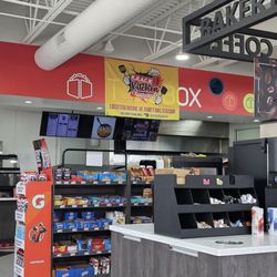 Located inside the gas station
