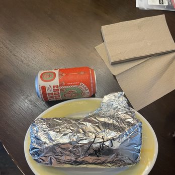 Tacobee's - Steak Burrito (can for size reference) - Mexican Near Me - Brooklyn, New York Tacobee's - Steak Burrito (can for size reference) - Mexican Near Me - Brooklyn, New York