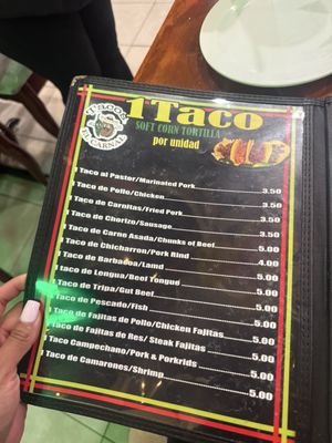 Menu photo 2 Tacos El Carnal Miami, FL Menu photo 2 Tacos El Carnal Miami, FL