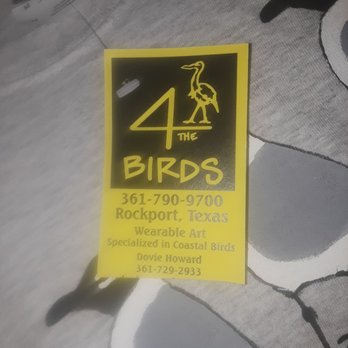 Salt Flats Gallery - Wearable art, the artist paints birds on various types of shirts. - Art Galleries Near Me - Rockport, Texas Salt Flats Gallery - Wearable art, the artist paints birds on various types of shirts. - Art Galleries Near Me - Rockport, Texas