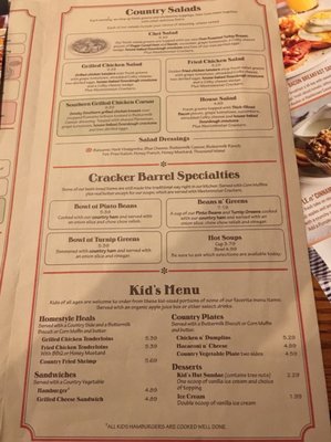 Menu photo 2 Cracker Barrel Old Country Store Coventry, RI Menu photo 2 Cracker Barrel Old Country Store Coventry, RI