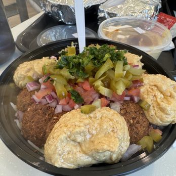 Beef Wrap & Company - Falafel Bowl (no sauce just hummus, V) - Mediterranean Near Me - Lancaster, California